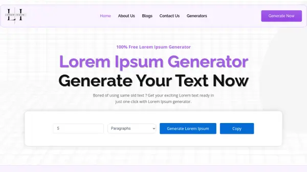 Lorem Ipsum Generator