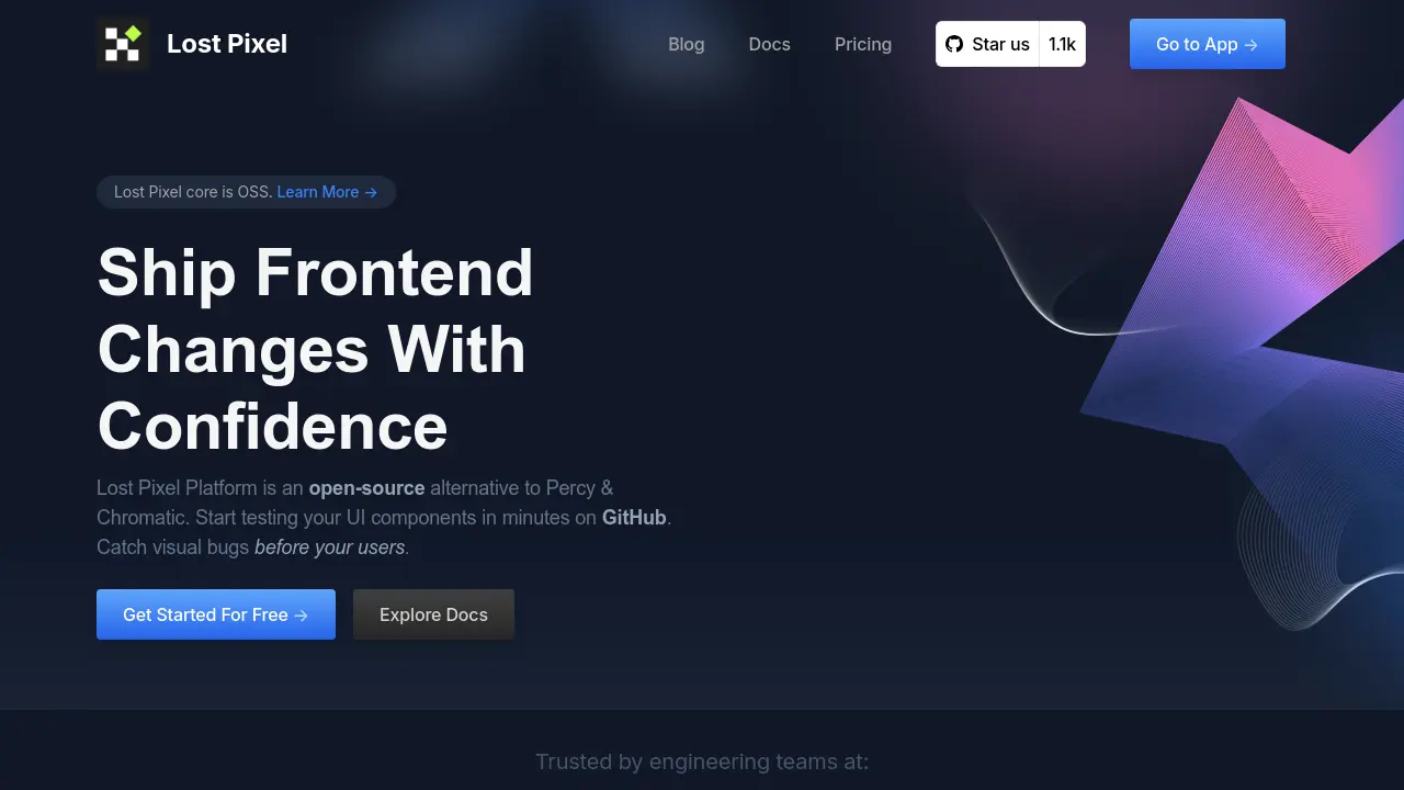 Lost Pixel - Open-Source Visual Regression Testing for Confident ...