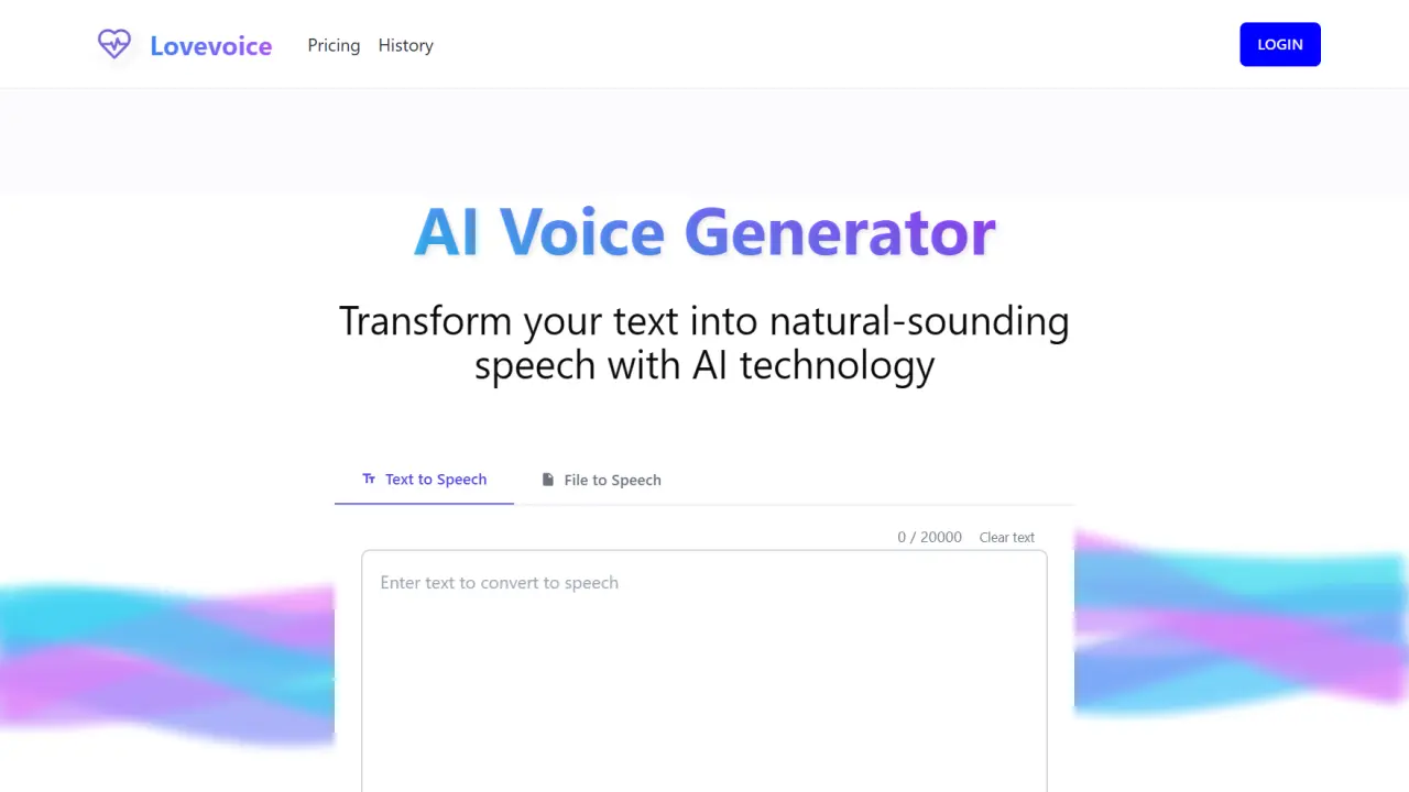 Lovevoice screenshot