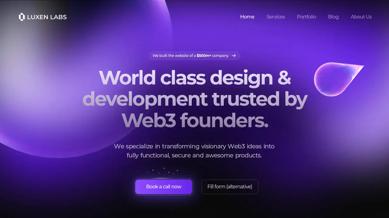 Luxen Labs - World class design & development trusted by Web3 founders