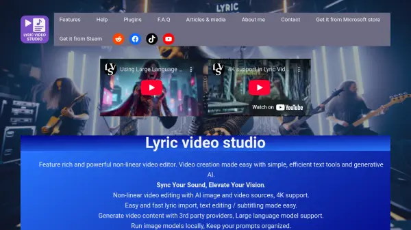 Lyric Video Studio