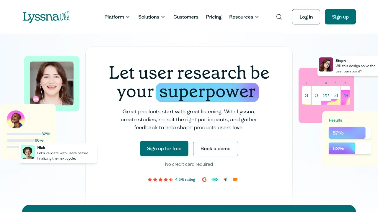 Lyssna - Listen to Users, Build Better Products