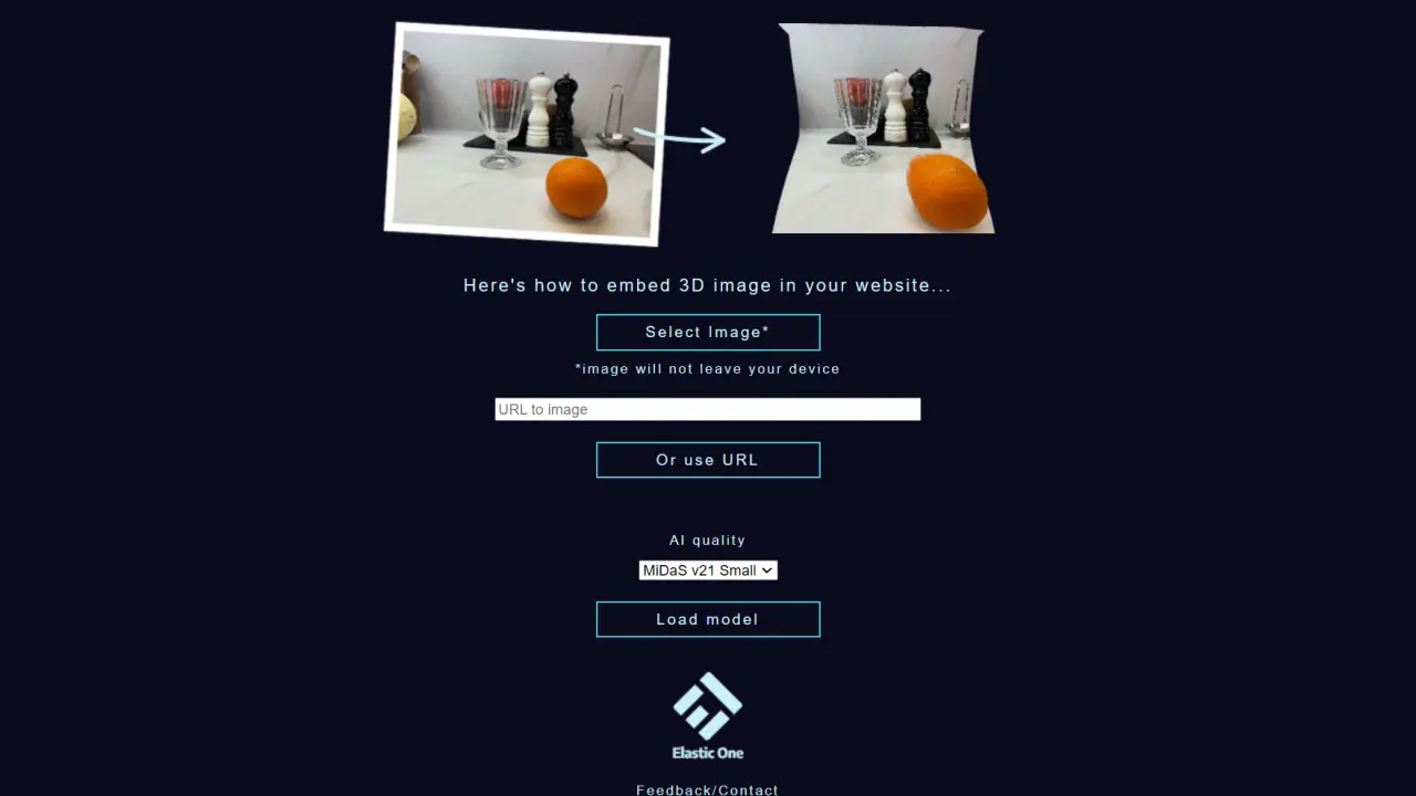 Make3D - Transform 2D images into 3D with AI