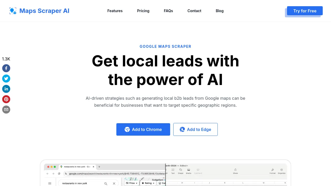 Maps Scraper AI - Get local leads with the power of AI