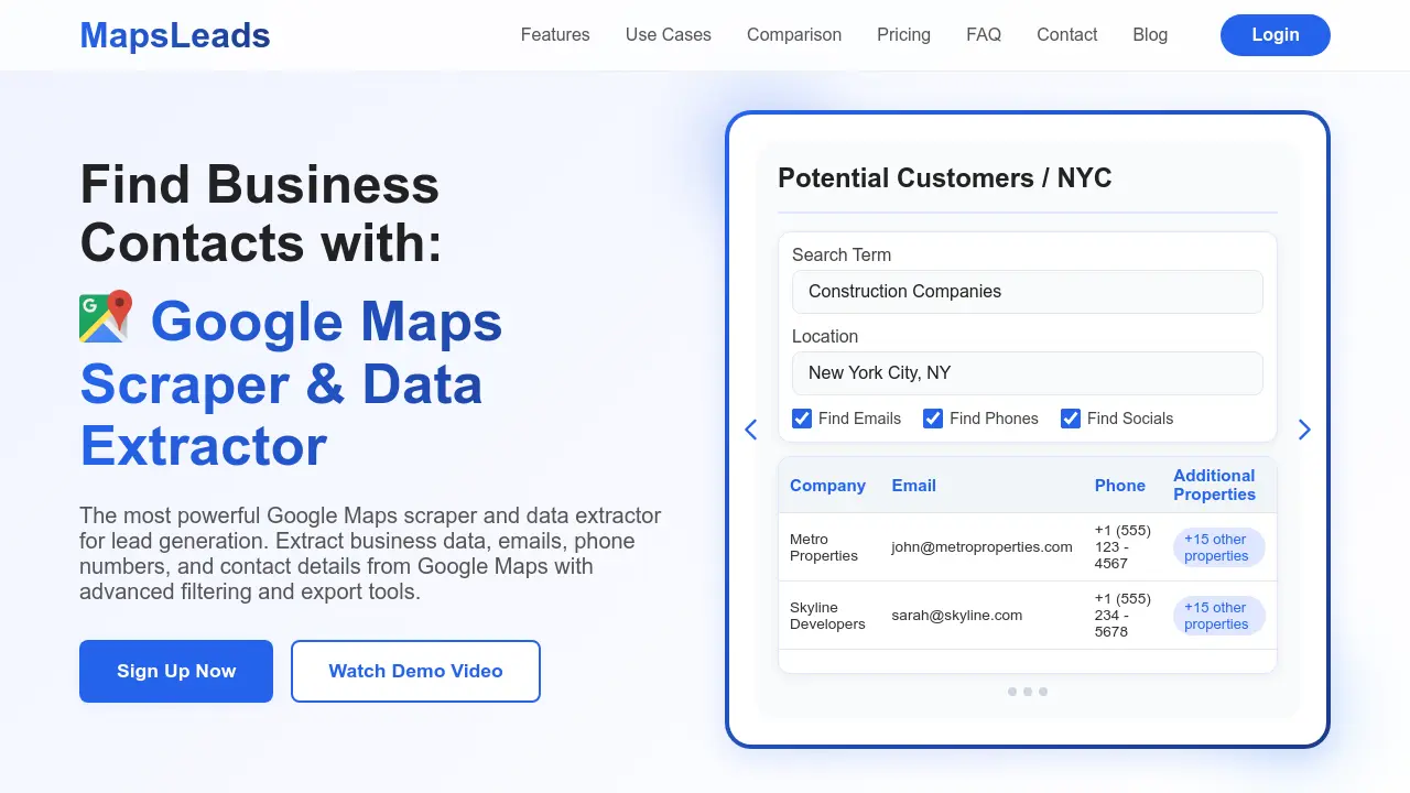 MapsLeads - The most powerful Google Maps scraper and data extractor ...