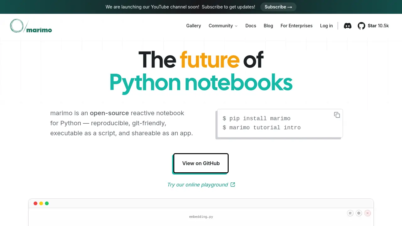 marimo - The future of Python notebooks