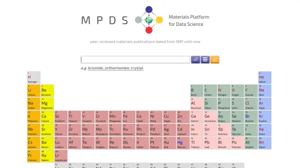 Materials Platform for Data Science