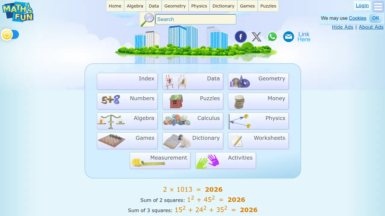 Mathsisfun - Interactive mathematics learning platform with games and ...
