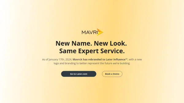 Mavrck (Now Later Influence)