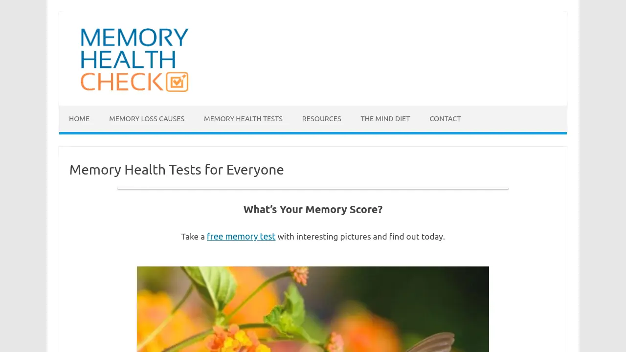 Memory Loss Test - Free memory health assessments for early detection ...