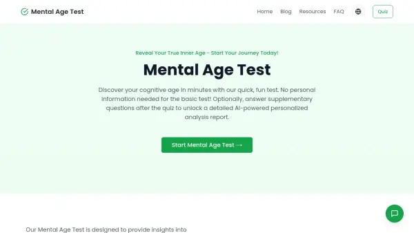 Mental Age Test