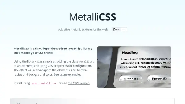 MetalliCSS