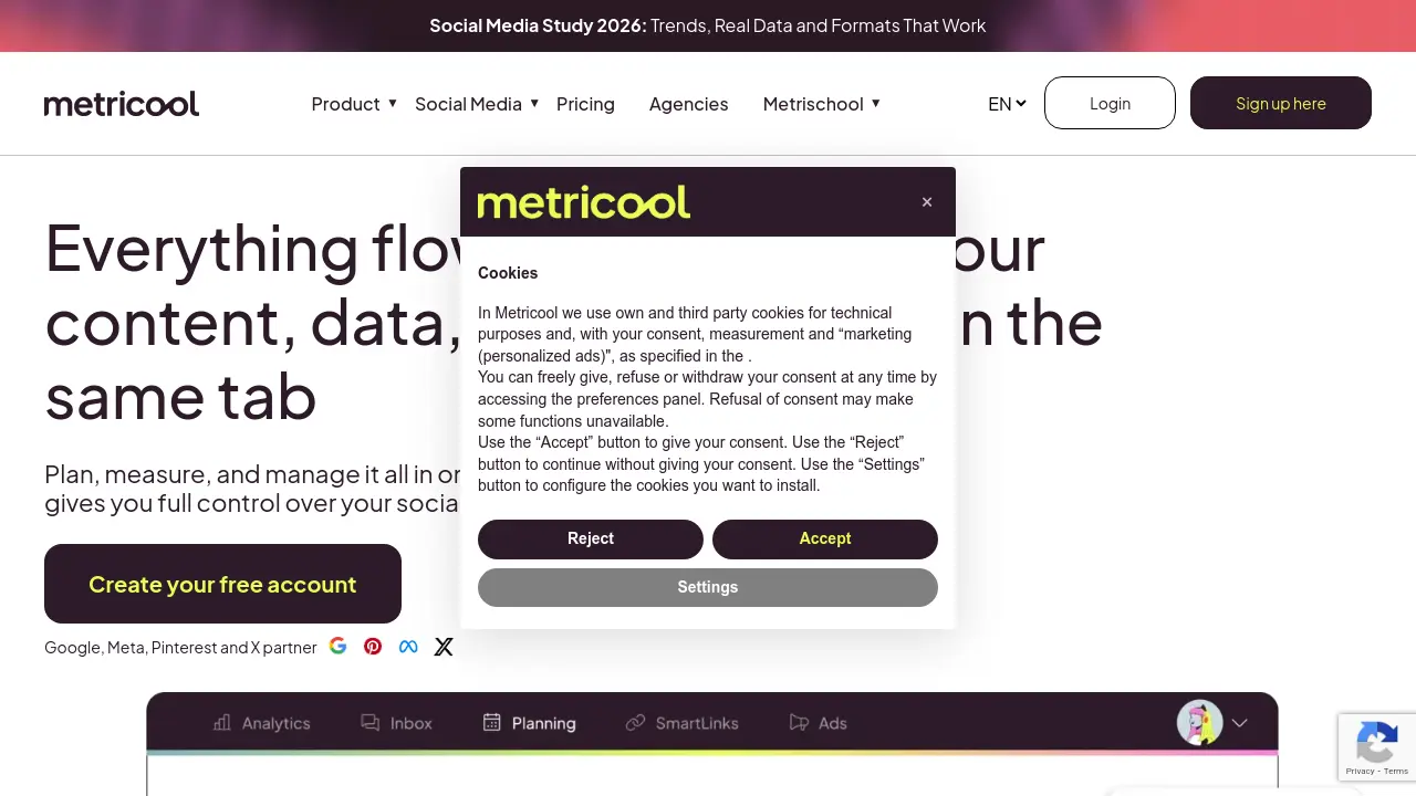 Metricool - Plan, measure, and manage all your social media in one tool