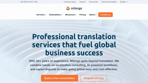 Milengo AI Translation