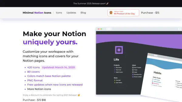 Minimal Notion Icons
