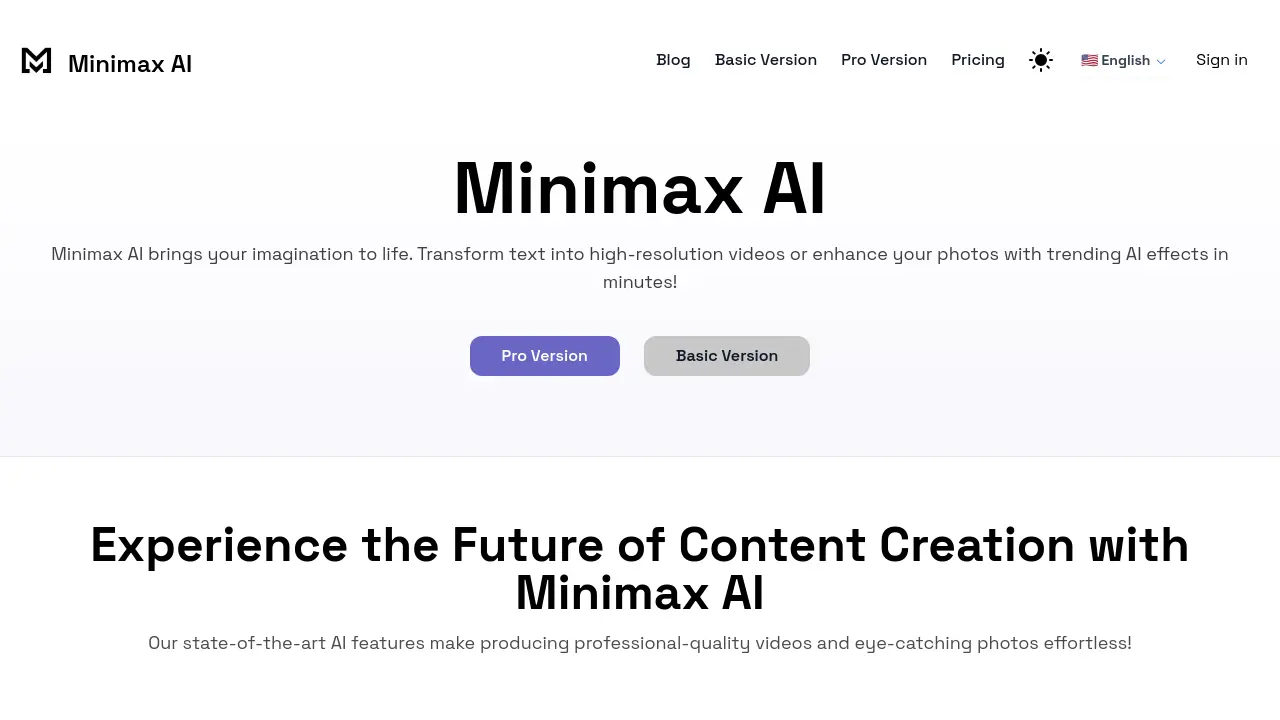 minimaxai.me screenshot