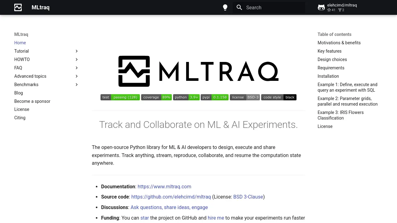 MLtraq - Track and Collaborate on ML & AI Experiments.
