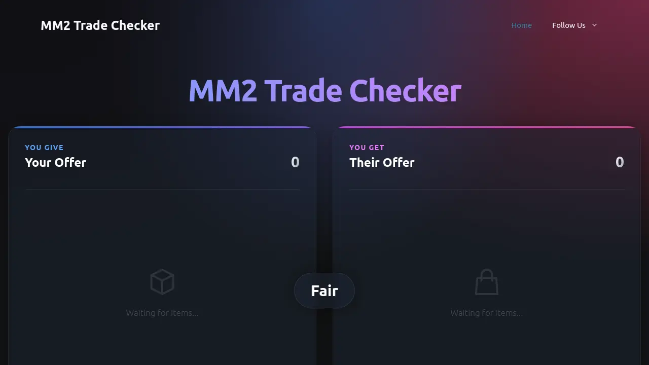 MM2 Trade Checker - Real-time trade value analysis for Murder Mystery 2 ...