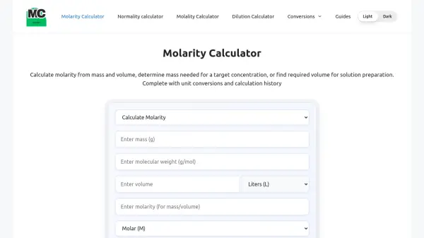 MolarityCalc