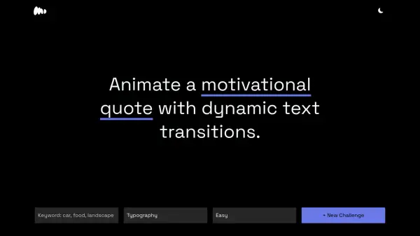 Motion Design Challenges