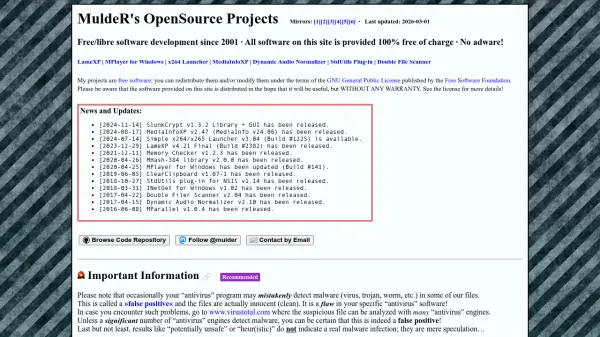 MuldeR's OpenSource Projects