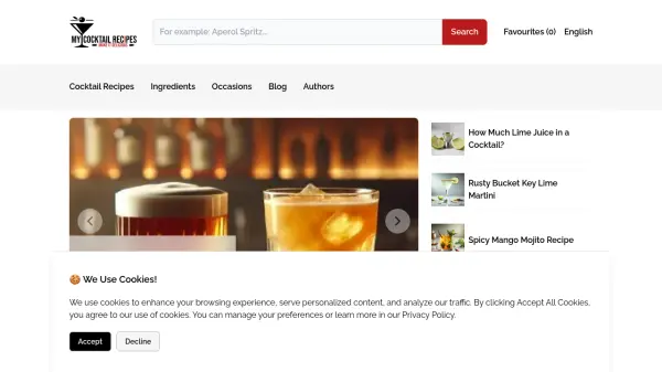 MyCocktailRecipes