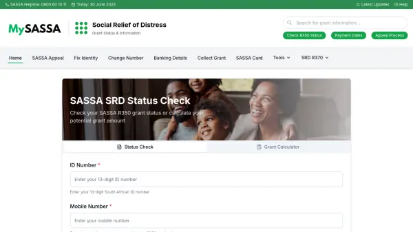 MySASSA SRD Status Check