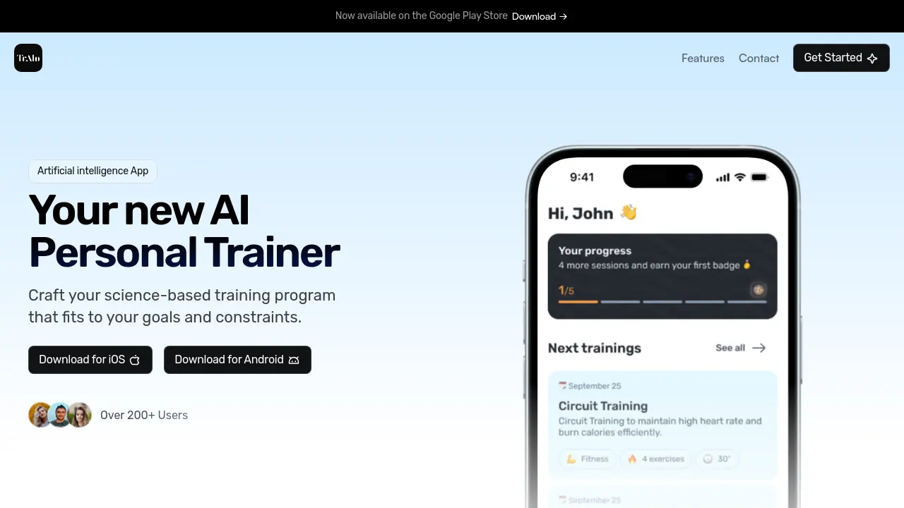 MyTrainer - Your new AI Personal Trainer