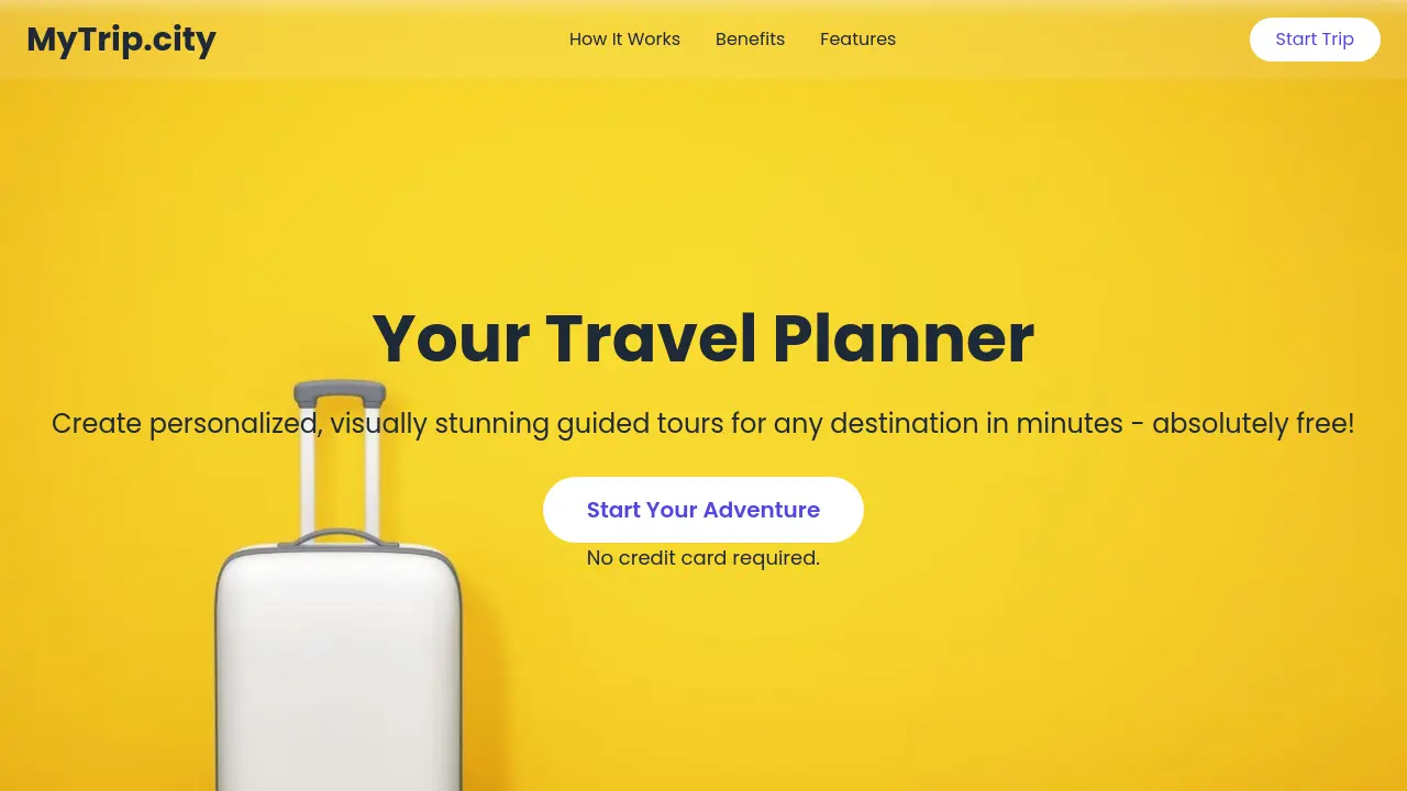 MyTrip.city screenshot