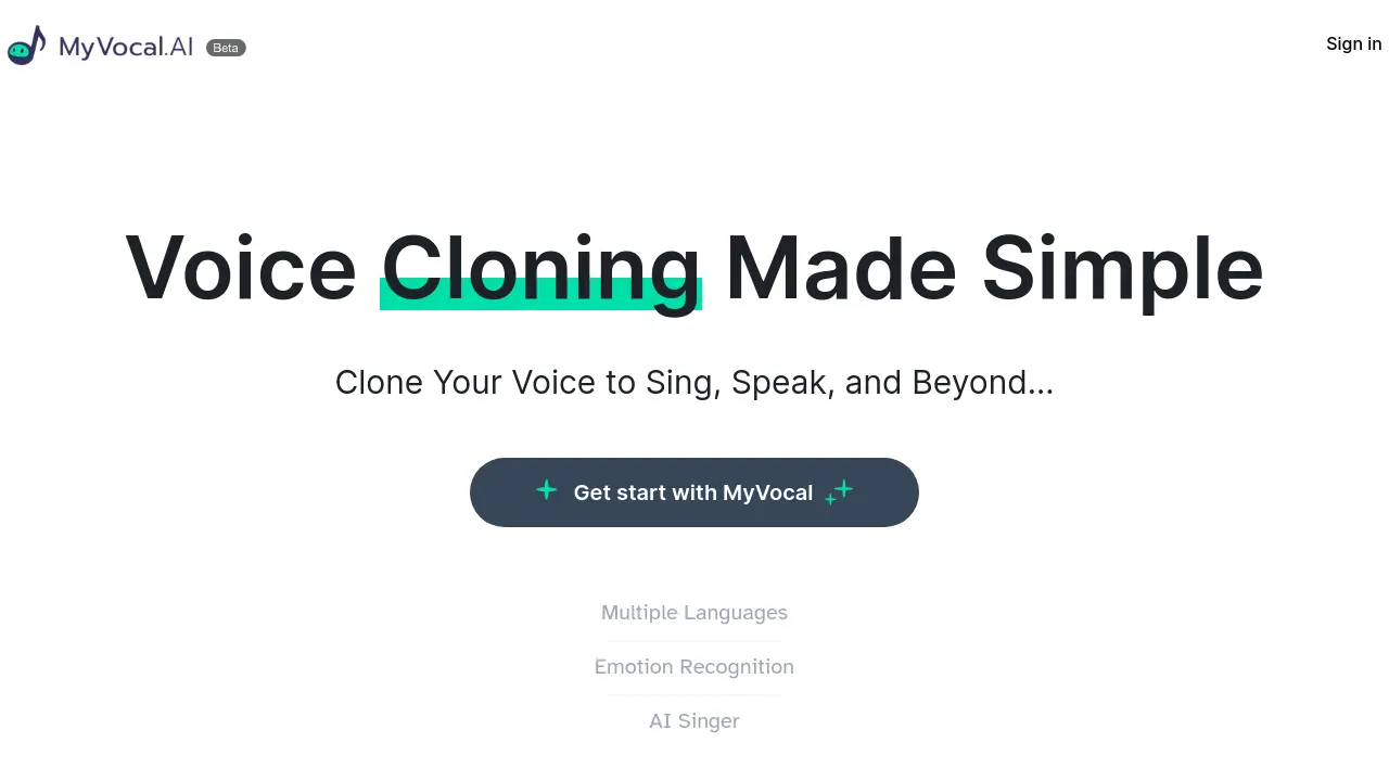MyVocal screenshot