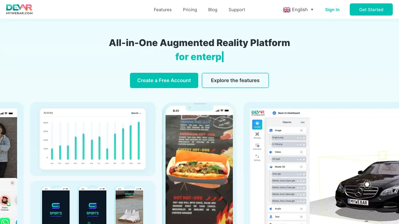 MyWebAR - All-in-One Augmented Reality Platform for Web-Based AR Creation