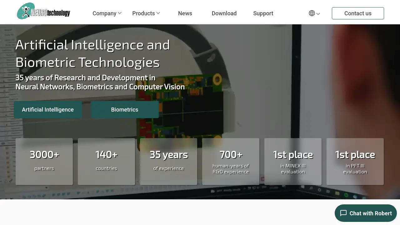 Neurotechnology - Artificial Intelligence and Biometric Technologies