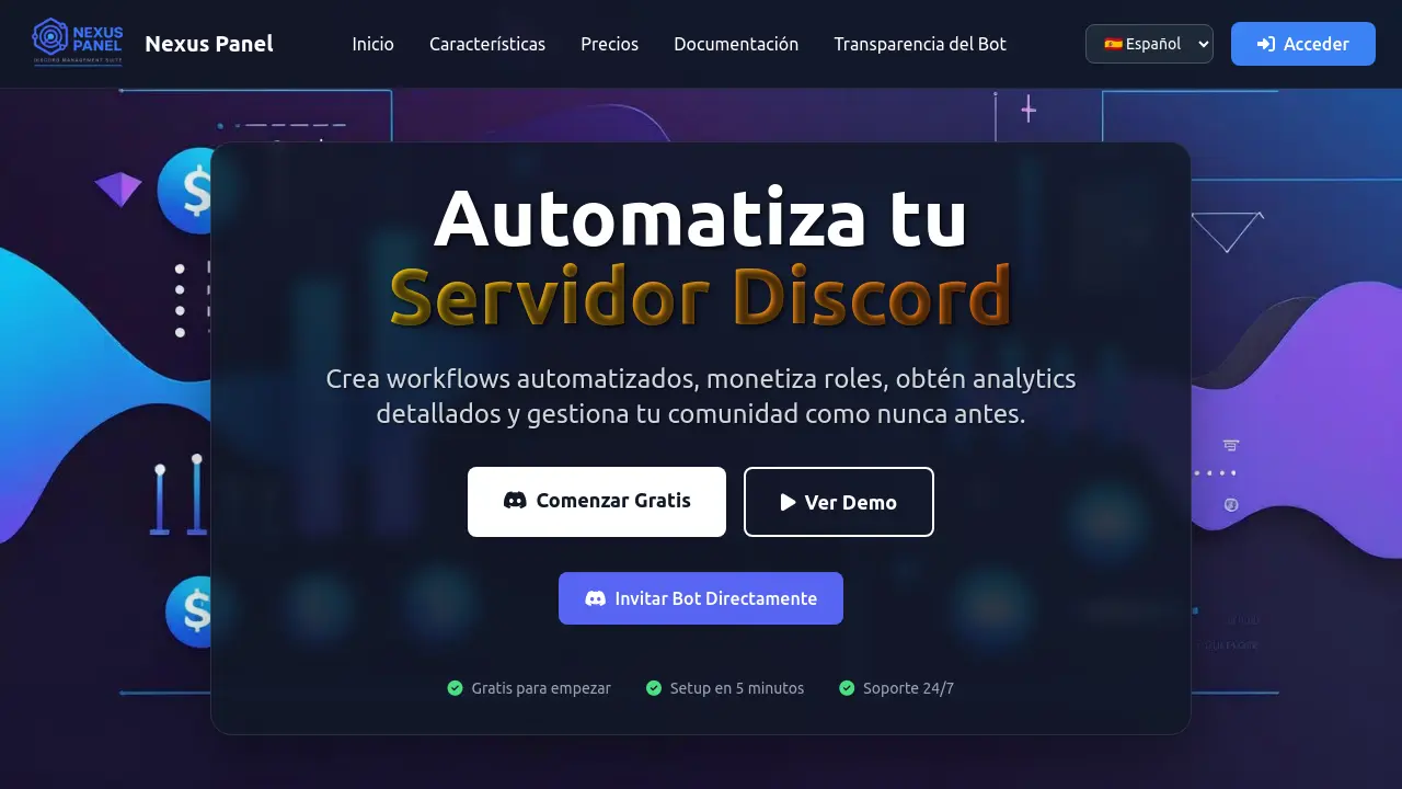 Discord Panel Database Nexus Panel - Automate Your Discord Server with Advanced Workflows and ...
