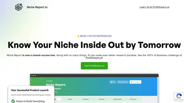 Niche Report.io