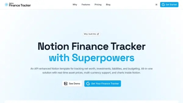 Notion Finance Tracker