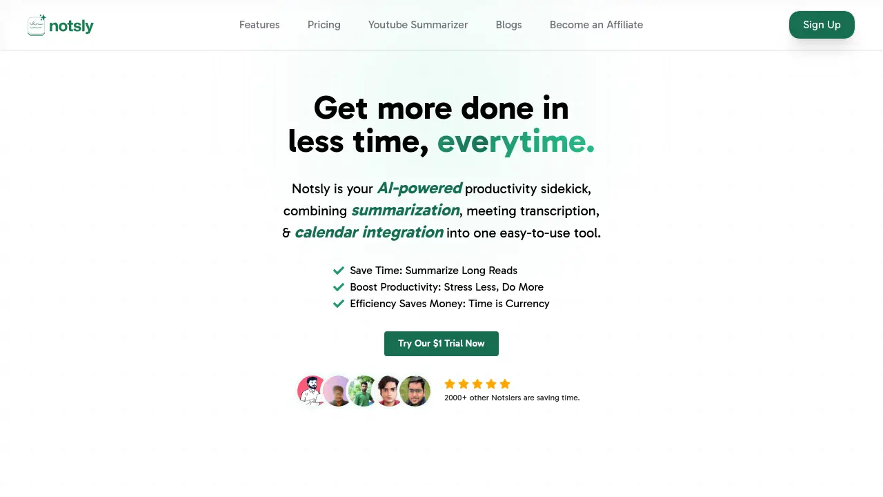 Notsly - Your AI-Powered Productivity Sidekick