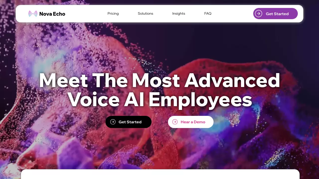 Nova Echo AI - The Most Advanced Voice AI Employees for Real Human-Like ...