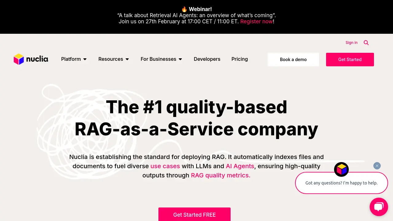 Nuclia - The #1 quality-based RAG-as-a-Service company