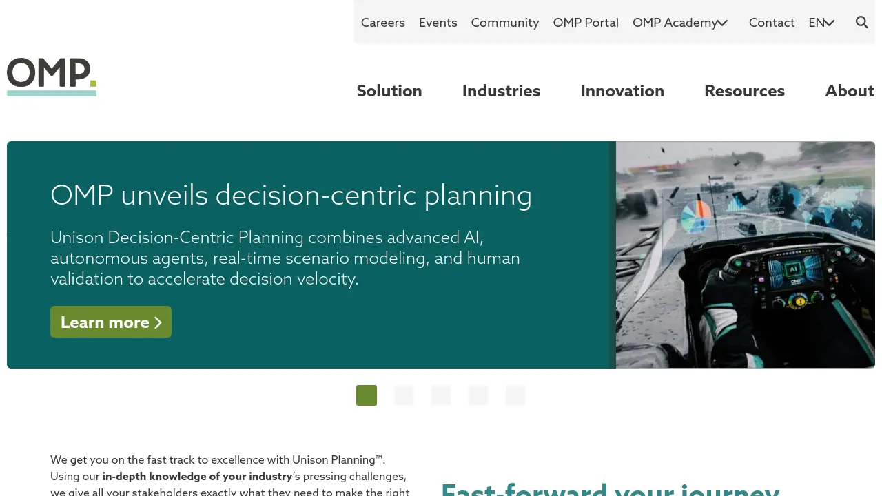 Omp Software OMP Unison Planning - AI-powered supply chain planning for real results