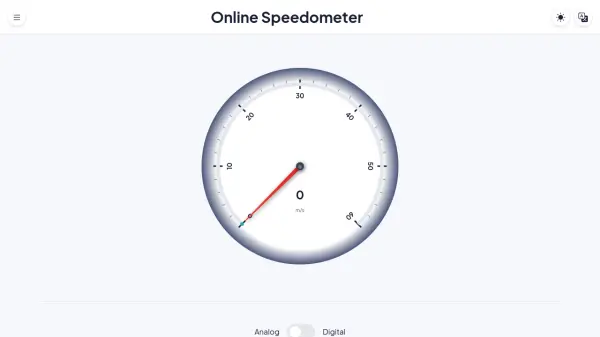 Online Speedometer