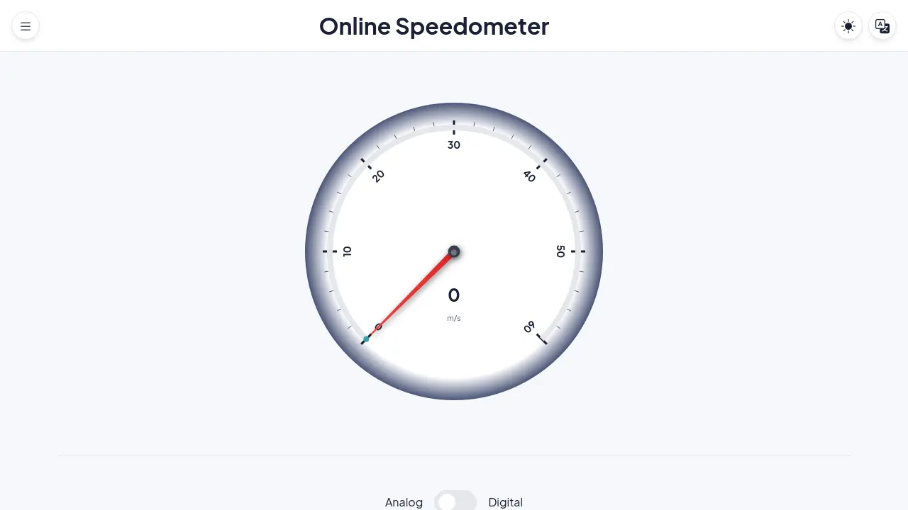 Online Speedometer - Measure your real-time speed using your device’s GPS.
