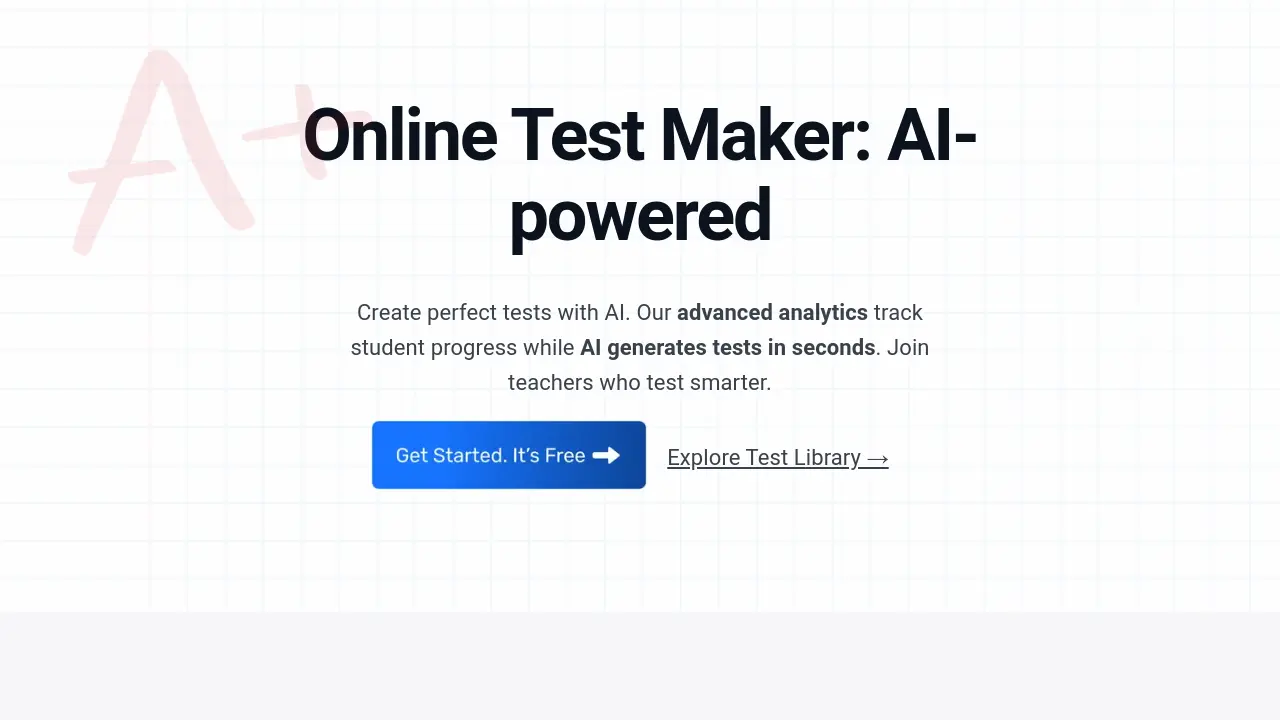 Online Test Maker screenshot