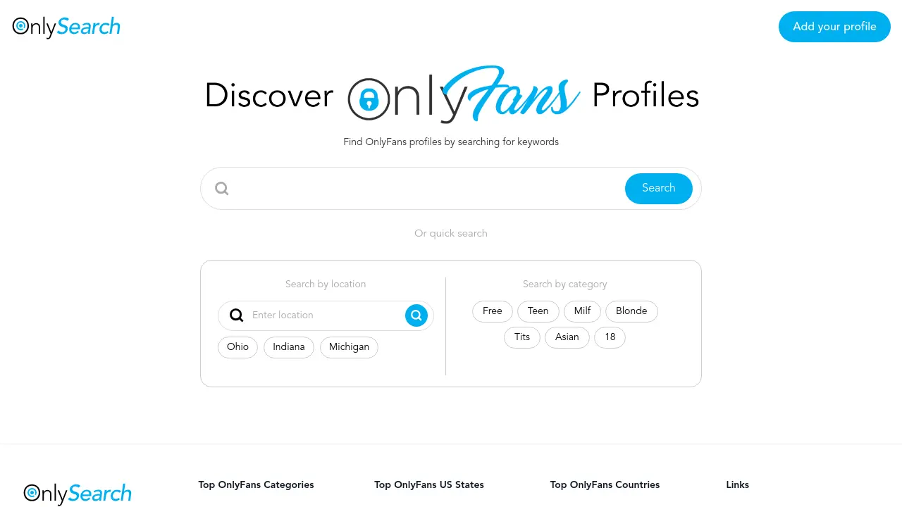 OnlySearch - The #1 search engine for OnlyFans