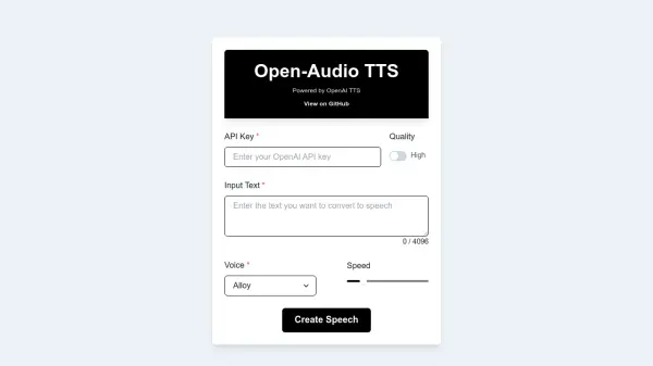 Open-Audio TTS