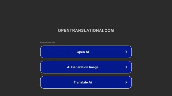 Open Translation AI