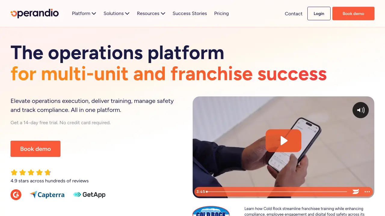 Operandio - The operations platform for multi-unit and franchise success