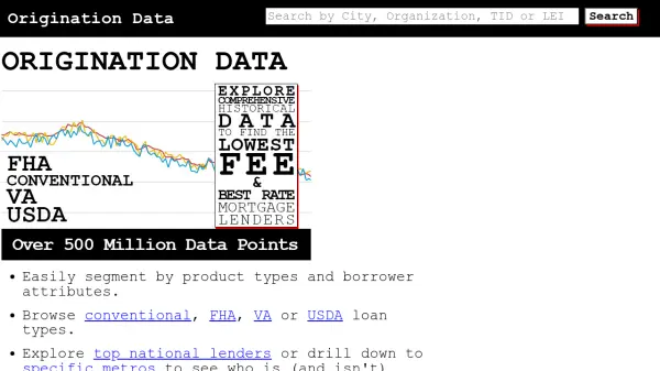 Origination Data