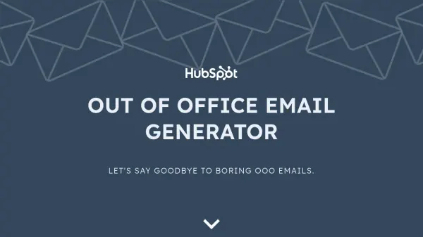 Out of Office Email Generator