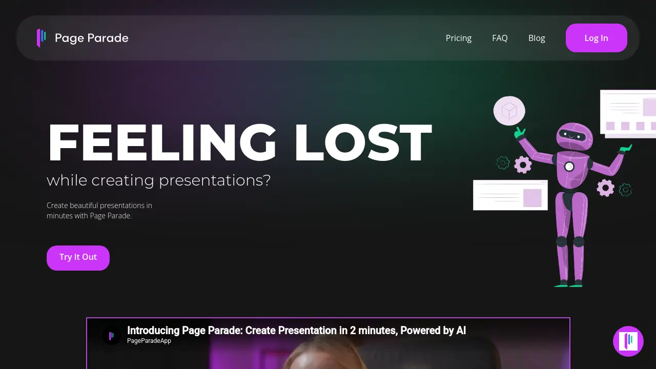 Page Parade screenshot