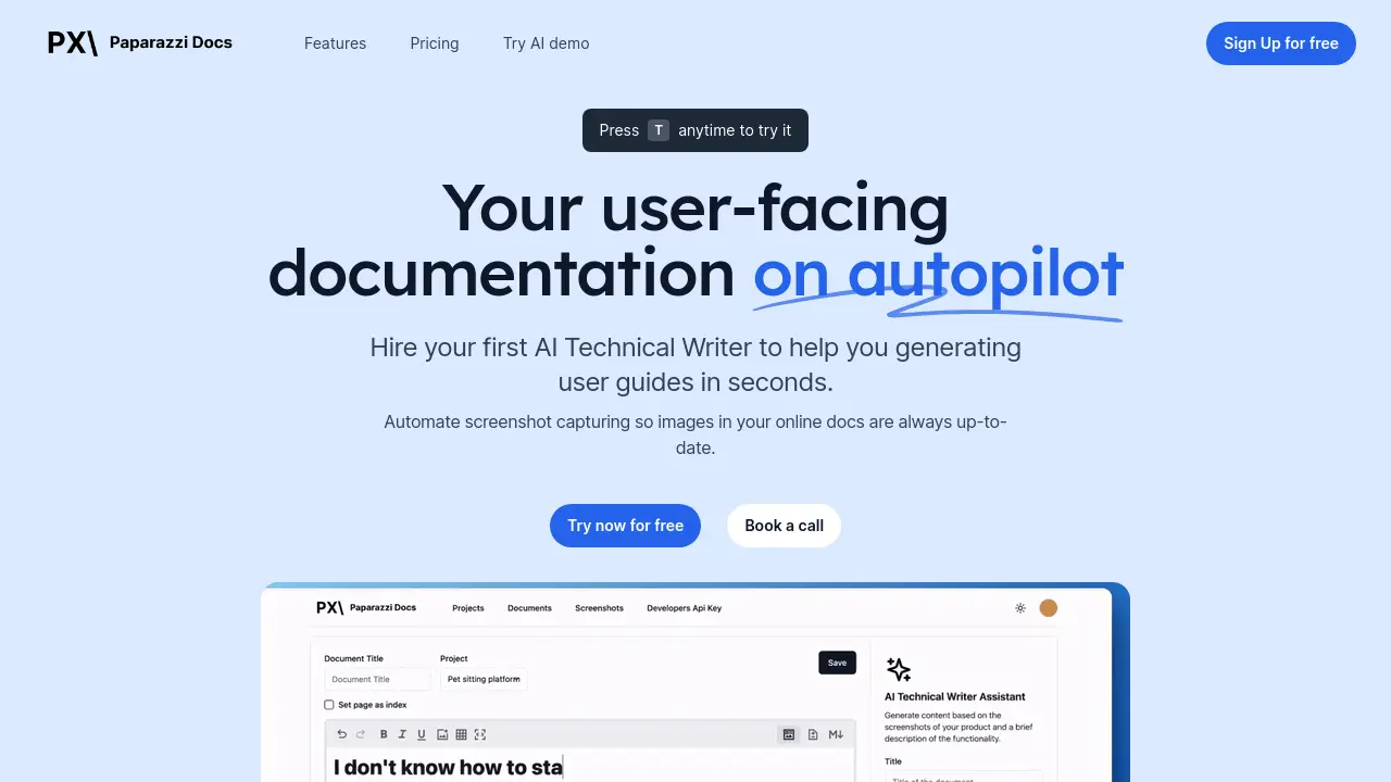 Paparazzi Docs - Your user-facing documentation on autopilot